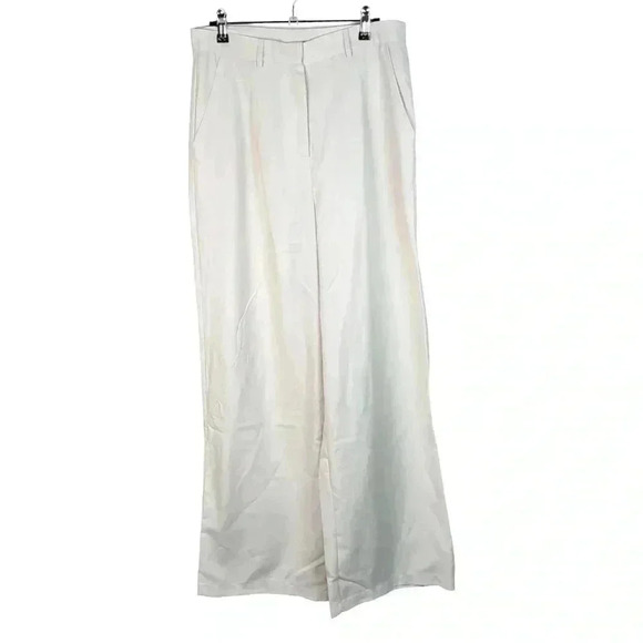 Torn By Ronny Kobo White Effie Wide Leg Pant - Picture 2 of 10